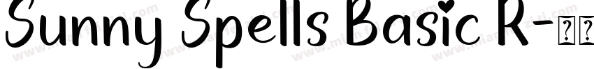 Sunny Spells Basic R字体转换